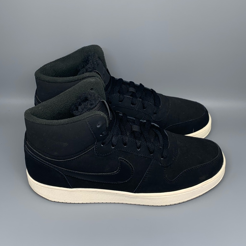 Nike Ebernon Mid SE Black Shoes Women's Sz‎ 12
